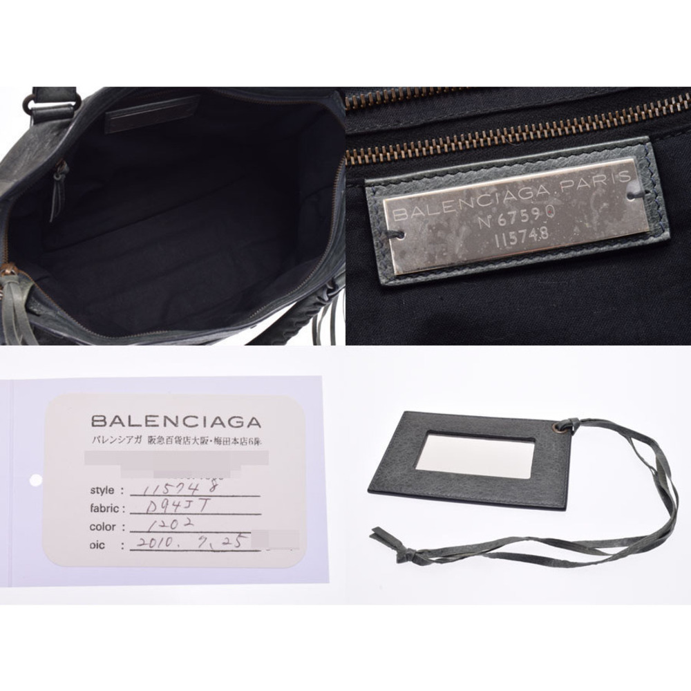 Balenciaga The City Green Lambskin 2way HandBag - Picture 9 of 11